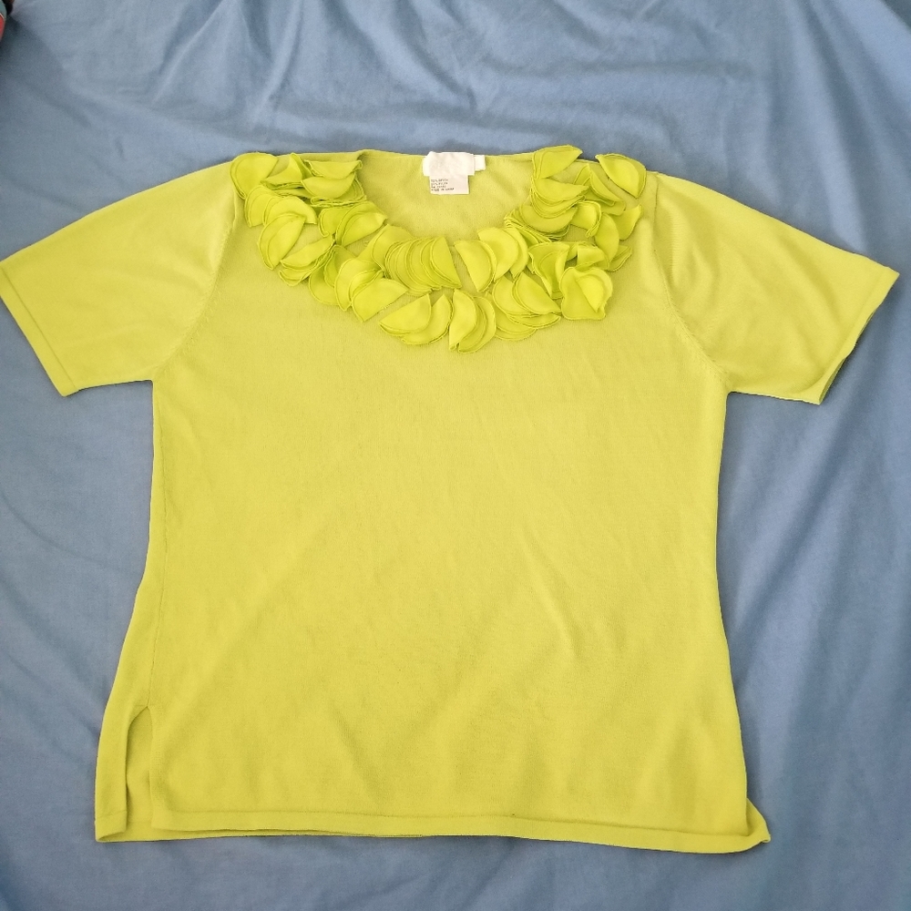 Top, Large, pistatue green